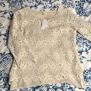 Adiva cream medium blouse
